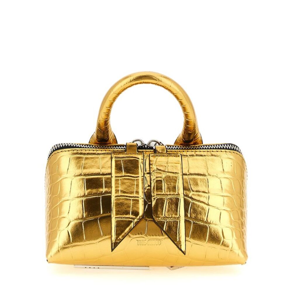 The Attico Gold Bovine Leather Women's Handbag